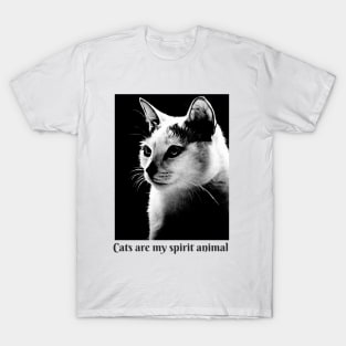 Cats are my spirit animal T-Shirt